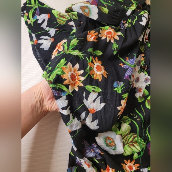 Umgee Floral Boho Lightweight Dress sz S R7079 - Picture 4 of 9